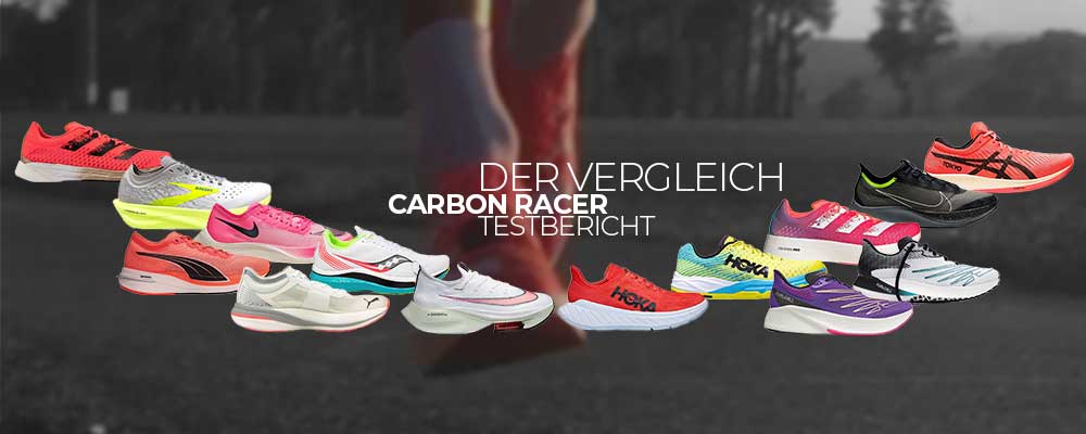 Die Auswahl an Schuhen mit Carbonplatten in den Sohlen ist mittlerweile groß - hier ein Symbol Bild eines Onlineshops